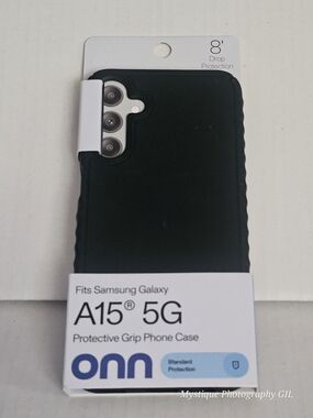 On Running Black Protective Grip Case for Samsung Galaxy A15 5G